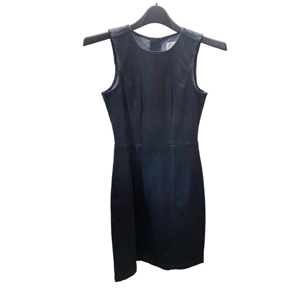 Stylish navy denim shift dress